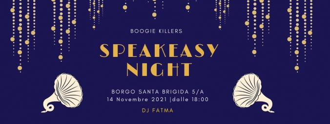 Speakeasy night 14/11/2021